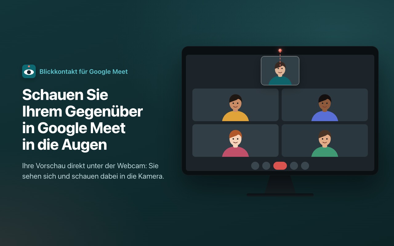 Schauen Sie Ihrem Gegenüber in Google Meet in die Augen