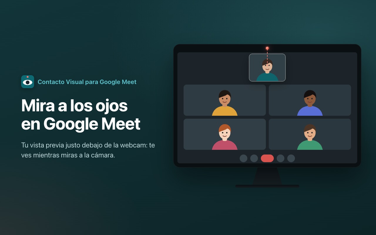 Mira a los ojos en Google Meet