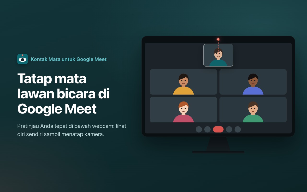 Tatap mata lawan bicara di Google Meet