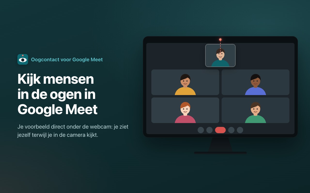 Kijk mensen in de ogen in Google Meet