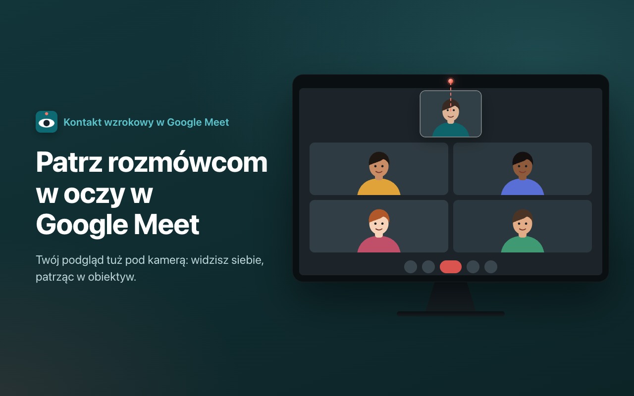 Patrz rozmówcom w oczy w Google Meet