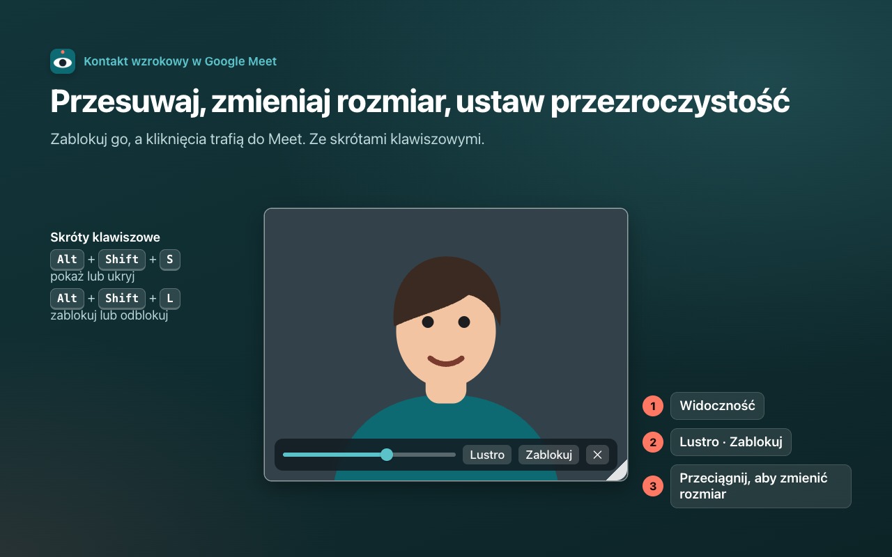 Przesuwaj, zmieniaj rozmiar, ustaw przezroczystość