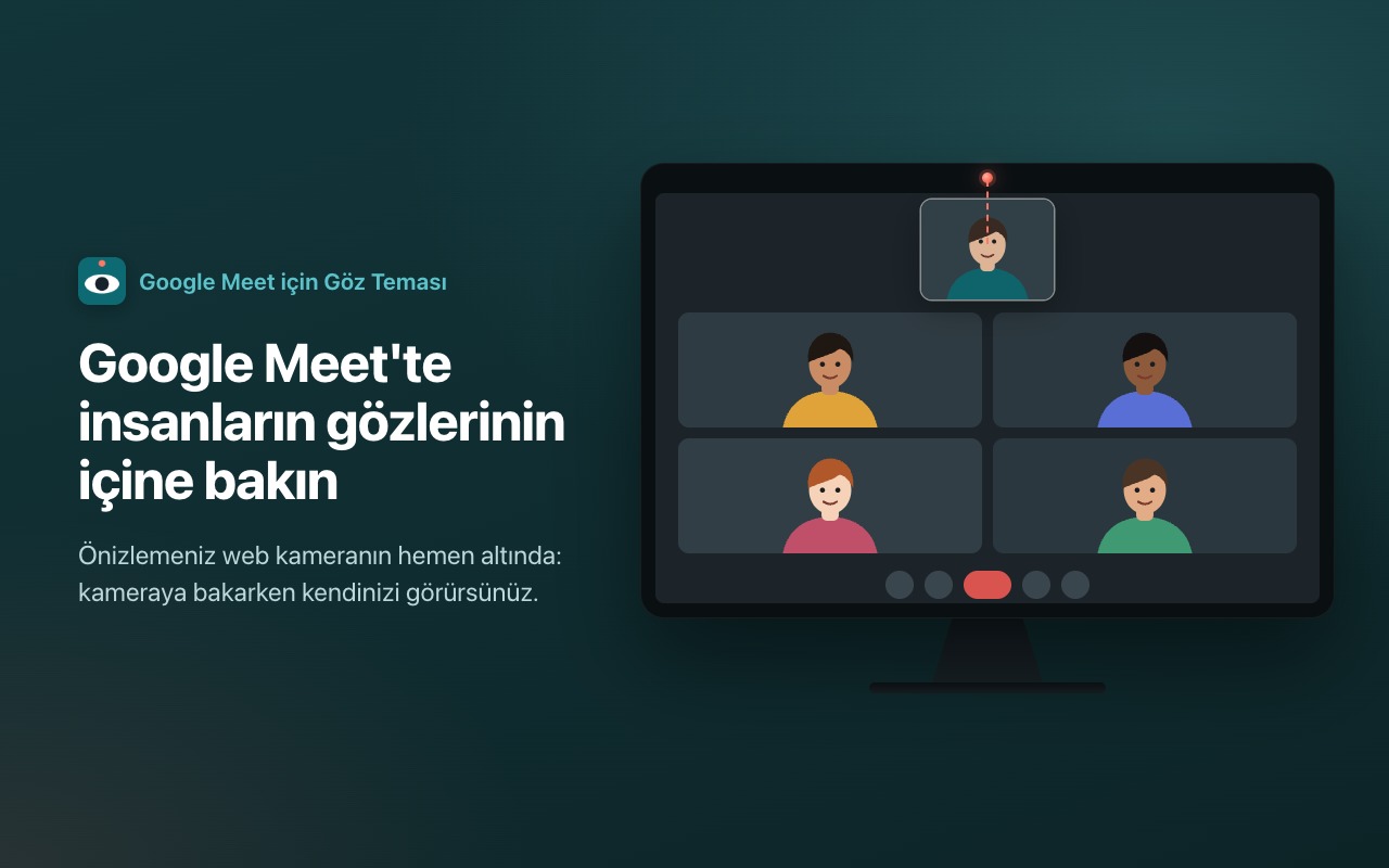 Google Meet'te insanların gözlerinin içine bakın